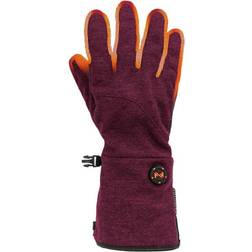 Mobile Warming Thermal Heated Glove Womens Burgundy