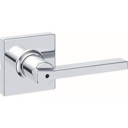 Kwikset 300CSLSQT Casey Privacy Door Lever Square Rose Bright