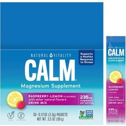 Vitality CALM Magnesium Powder, Raspberry-Lemon Flavor Stick