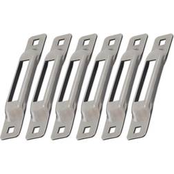 Snap-Loc E-Track Single Strap Anchor, Stainless, Pack of 6
