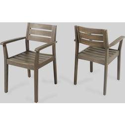 Christopher Knight Home Stamford Outdoor Rustic Acacia Kitchen Chair