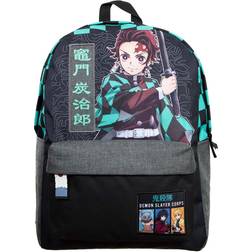 BioWorld Demon Slayer Tanjiro Checkered Backpack