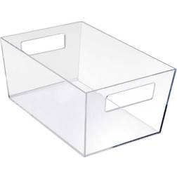 Azar Displays Clear Organizer Tote Bin with Storage Box