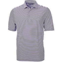 Cutter & Buck Big Tall Virtue Eco Piqu Stripe Polo Shirt College Purple college purple 2XT