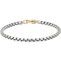 David Yurman Box Chain Bracelet - Silver/Gold