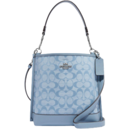 Coach Mollie Bucket Bag 22 In Signature Chambray - Silver/Cornflower Multi