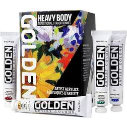 Golden Â Heavy Body Acrylic Traditional Paint Set MichaelsÂ Multicolor One Size