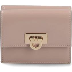 Ferragamo Compact Wallet With Gancini Clasp