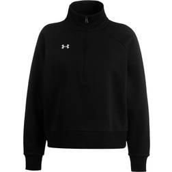 Under Armour Women's Rival Fleece ½ Zip Black White