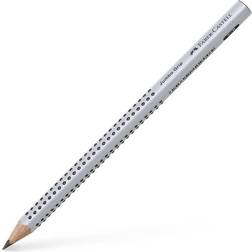 Faber-Castell Jumbo Grip Graphite Pencil B Silver