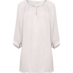 Kaffe Amber 3/4 Sleeve Tunic - Off-White