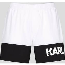 Karl Lagerfeld Badeshorts 230M2206 Weiß Regular Fit