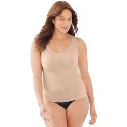 Plus Women's Invisible Shaper Light Control Camisole by Secret Solutions in Nude Size 14/16