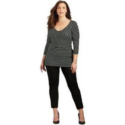 Catherines women's plus curvy collection wrap front top