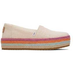 Toms Valencia - Dusty Peach Metallic Linen