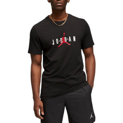 Nike Men's Jordan Air Stretch Short Sleeve Crew T-shirt - Black/White/Gym Red