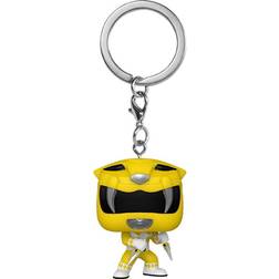 Funko Mighty Morphin Power Rangers 30th Anniversary Yellow Ranger Pocket Pop! Key Chain