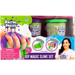 Doctor Squish DIY Magic Slime Double Set Green and Purple 38496