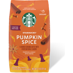 Starbucks Pumpkin Spice Naturally Flavored Coffee 11oz