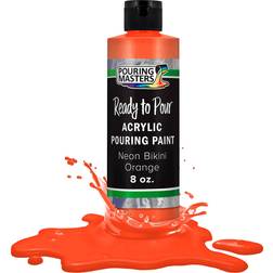 Pouring masters neon bikini orange 8ozbottle water-based acrylic pouring paint