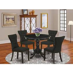 East West Furniture Kitchen Table Dining Set 36" 5