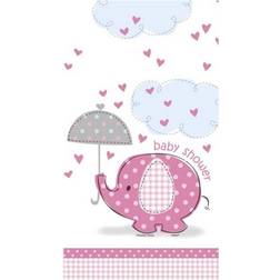 Unique Party Umbrellaphants Shower Pink Tablecover