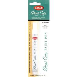 Krylon KSCP913 Short Cuts Paint Pen, Gloss White, .33 Ounce