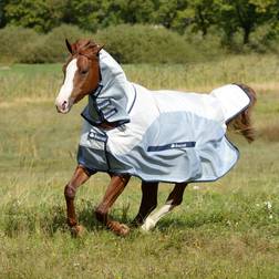 Bucas Buzz-Off Rain & Neck Silver/Blue