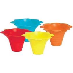 Paragon 4 oz. multicolor flower drip tray snow cone cups