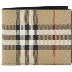 Burberry Beige Check Wallet UNI