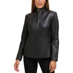 Cole Haan Women Scuba Leather Jacket