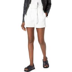 Commando Faux Leather Paperbag Shorts WHITE