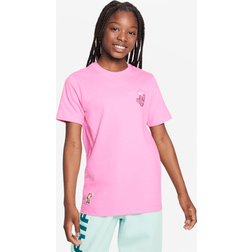 Nike Sportswear Big Kids' T-Shirt in Pink, FD3986-620 Pink