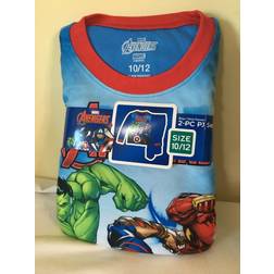 Avengers Marvel Boys Piece Pajamas Sleep Set 10-12 Blue