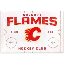 Open Road Brands Calgary Flames 15'' 22'' Rink Canvas Wall Decor