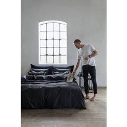 Borås Cotton Sengesett Cloud Dynetrekk Svart (200x140cm)