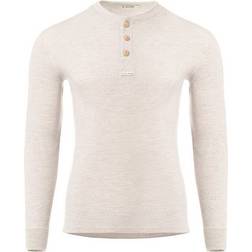 Aclima WarmWool Granddad-shirt herre, beige