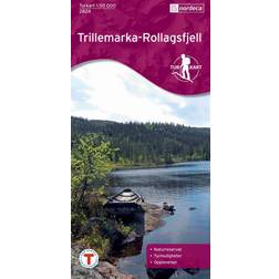 Nordeca Trillemarka-Rollagsfjell 1:50 000