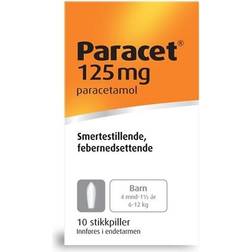 Paracet Stikkpiller 125 mg