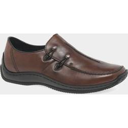 Rieker UK 7.5, Brown Ladies Flat Shoes L1751