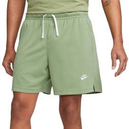 Nike Club Mesh Flow Shorts Oil Green/White