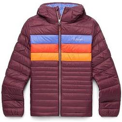 Cotopaxi Women's Fuego Hooded Down Jacket - Wine Stripes