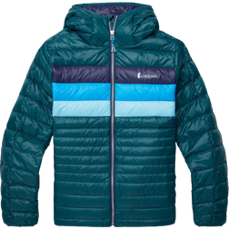 Cotopaxi Women's Fuego Hooded Down Jacket - Deep Ocean Stripes