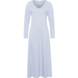 Hanro Long Sleeve Night Gown - Blue Glow