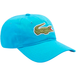 Lacoste Contrast Strap And Oversized Crocodile Cap Unisex - Blue