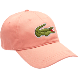 Lacoste Contrast Strap And Oversized Crocodile Cap Unisex - Elf Pink