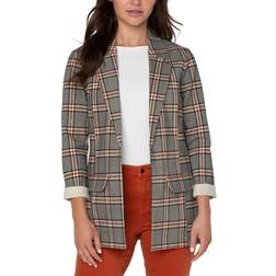 Liverpool Princess Darts Boyfriend Blazer - Black Plaid