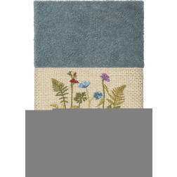 Authentic Hotel and Spa Cotton Serenity Embellished Guest Towel Turquoise