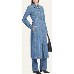 Ferragamo Cotton denim shirt dress blue