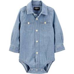 OshKosh Baby Classic Button-Front Bodysuit - Chambray